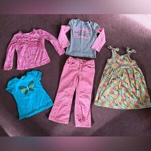 Youth Girls Size 5 Various Clothes Bundle of 5